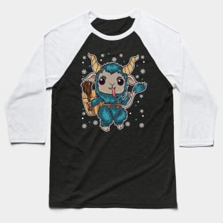 Kawaii Krampus Christmas Manga Horror Baseball T-Shirt